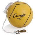 Champion Sports Tether Ball, Rubber/Nylon, Yellow CSIVTB